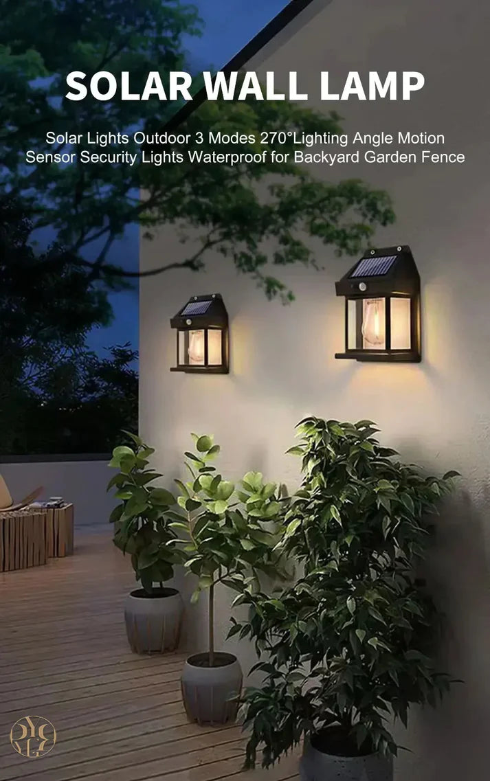 Motion Sensor Solar Charging Outdoor Lamps