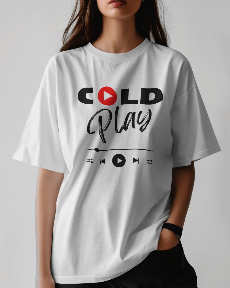 Cool COLD PLAY Musical Tshirt (White) (50% OFF)