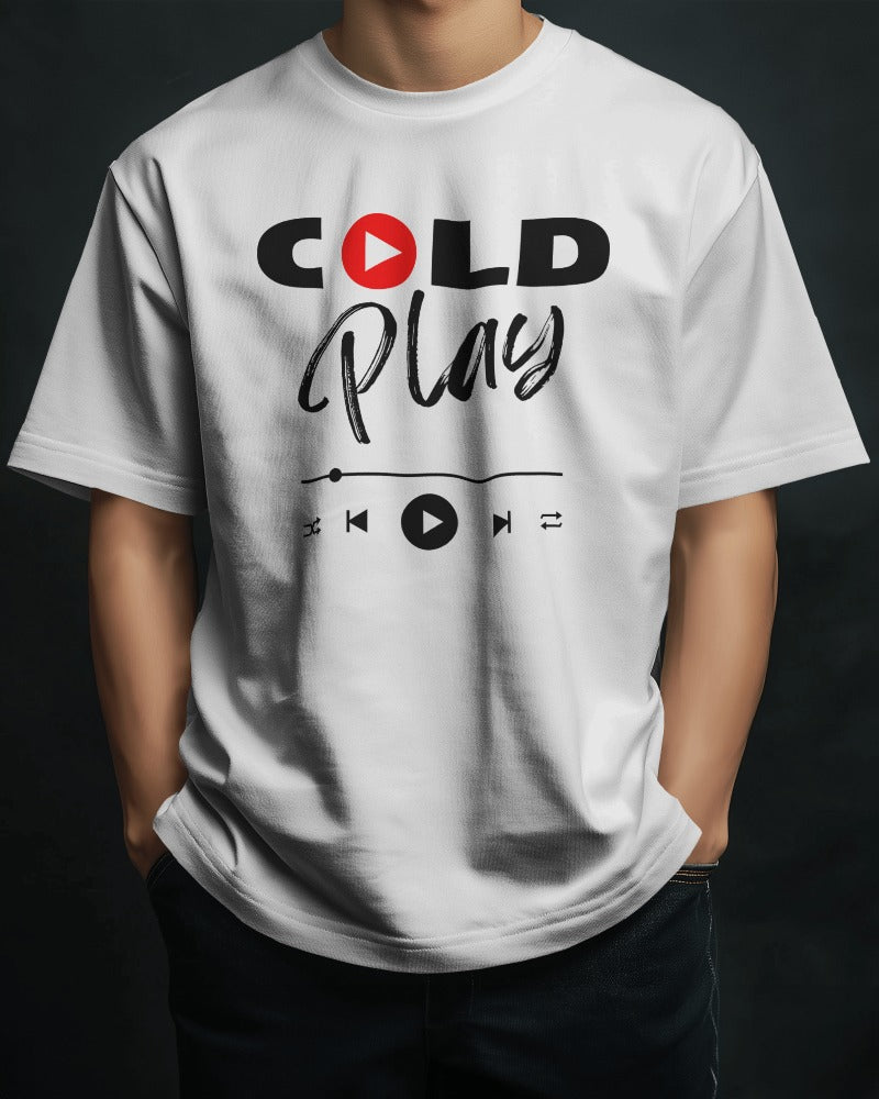 Cool COLD PLAY Musical Tshirt (White) (50% OFF)