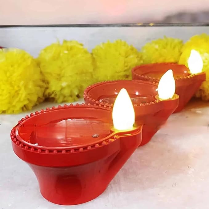 LED Diya for Eco-Friendly Diwali Decorations Water Sensor