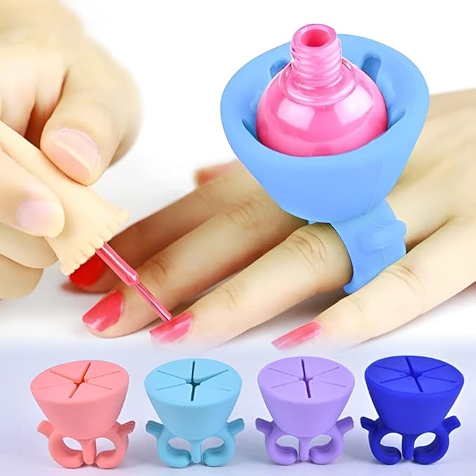 Soft Silicone Nail Polish Stand