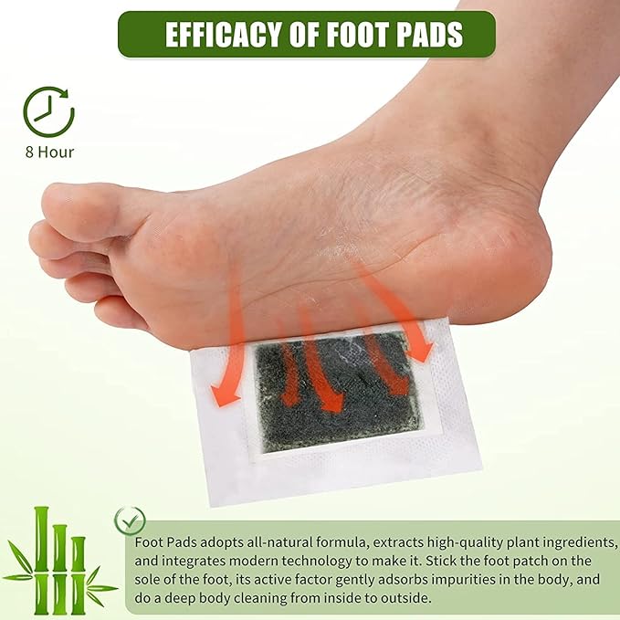 Detox Foot patches Detoxify Stress and Pain Relief Sleep Patch for Detoxification (10 pcs)