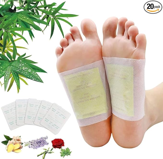 Detox Foot patches Detoxify Stress and Pain Relief Sleep Patch for Detoxification (10 pcs)